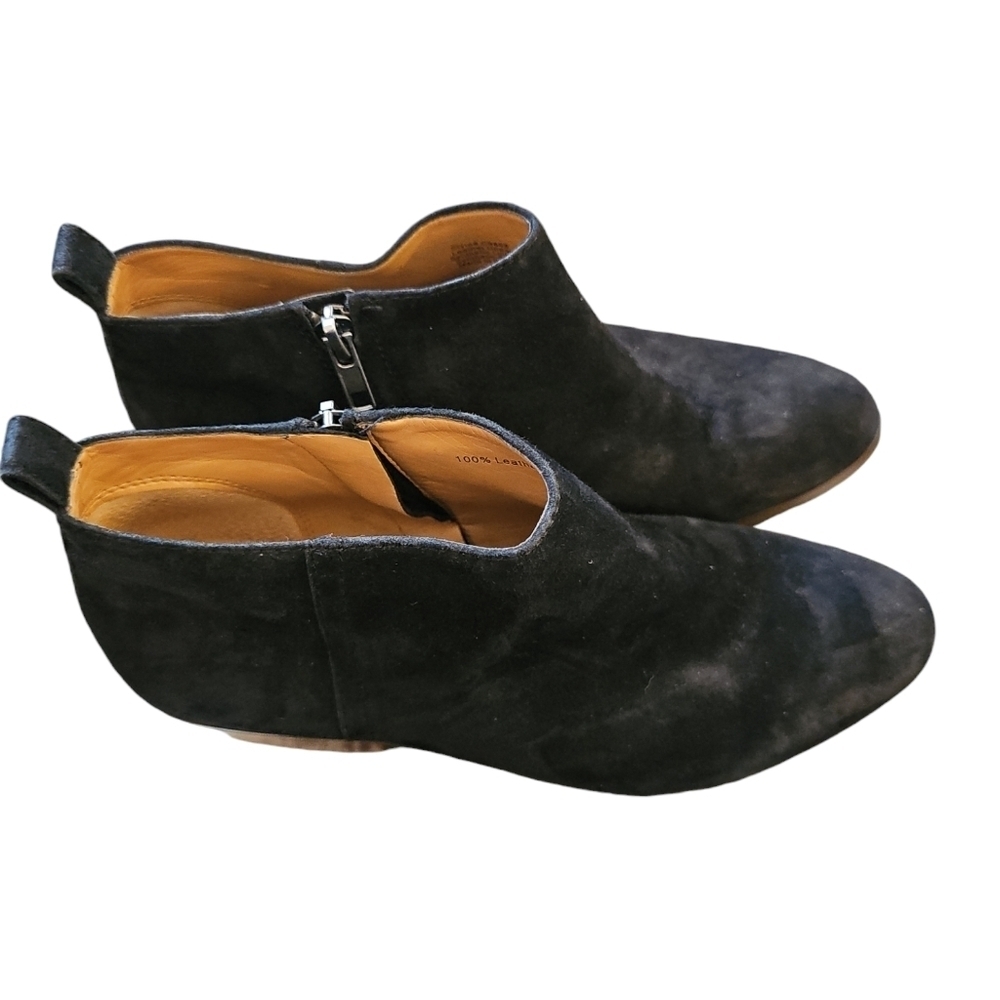 J. Crew Sawyer ankle boots sz 8.5 black suede booties - Picture 6 of 6
